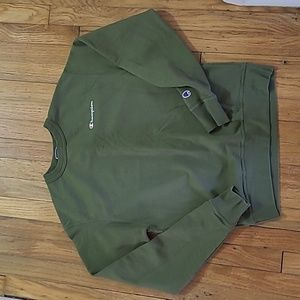 Champion Olive Green Crewneck